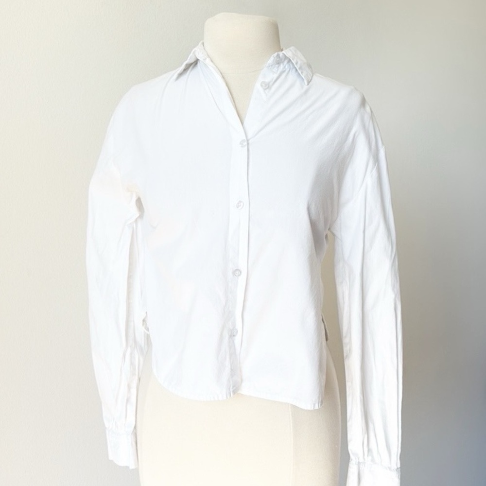 Classic White Button-Up Shirt